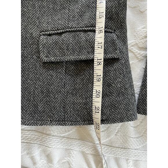 Pendleton Wool Womans Blazer Gray Preppy Office Workwear 8 - Picture 8 of 9